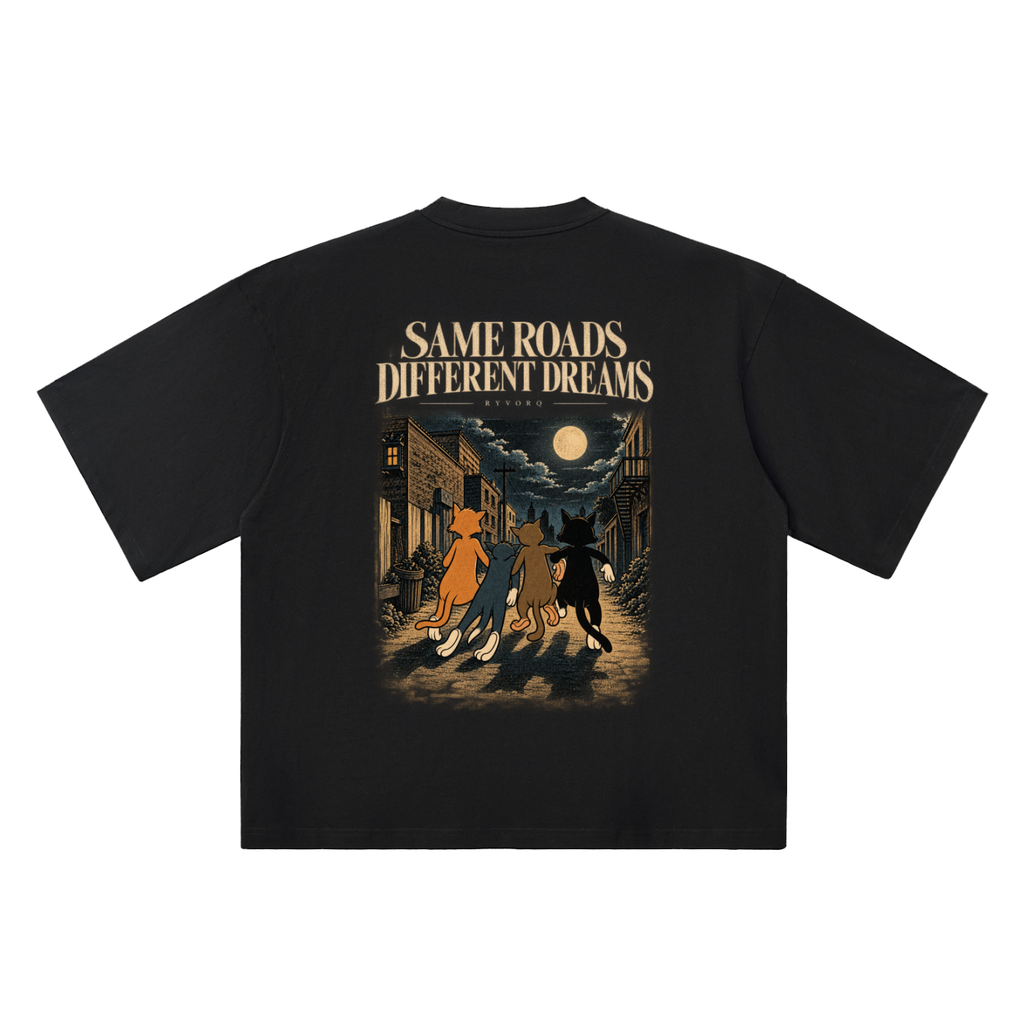 RYVORQ Same Roads Oversized T-Shirt